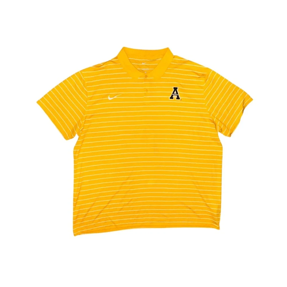 Nike‎ Dri-FIT ASU Appalachian State Shirt Athletic Fit Striped Golf XXL Game Day